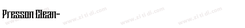 Presson Clean字体转换